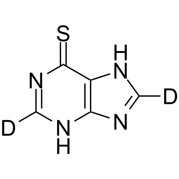 6-Mercaptopurine-d2(Synonyms: Mercaptopurine-d2;  6-MP-d2)