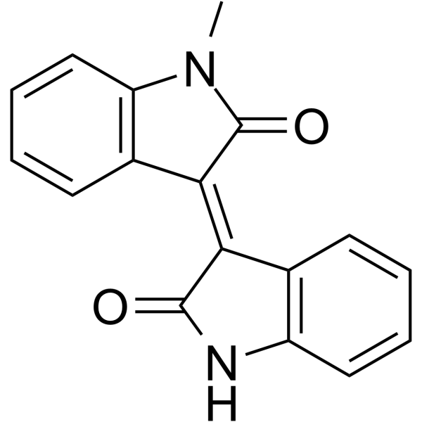 Meisoindigo(Synonyms: 甲异靛; Dian III;  N-Methylisoindigotin;  Natura-α)