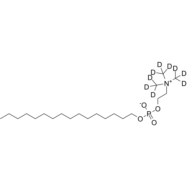 Miltefosine-d9 Chemical Structure Miltefosine-d9(Synonyms: HePC-d9; Hexadecyl phosphocholine-d9)