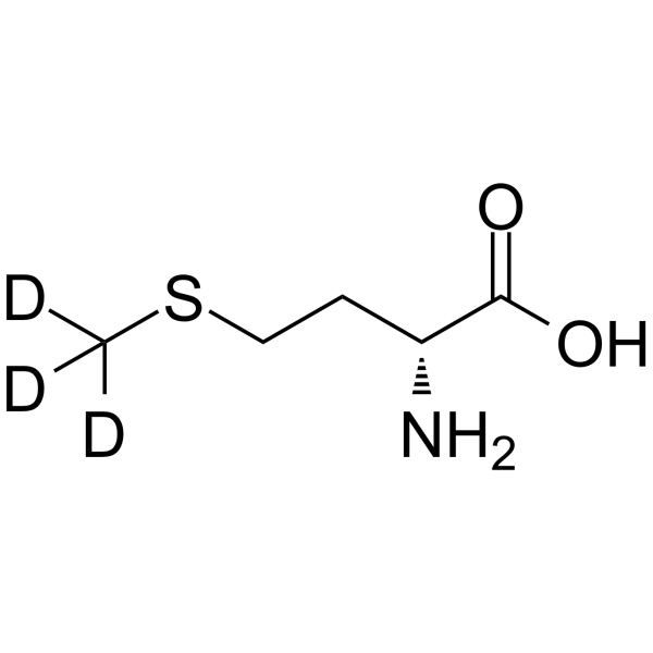 Methionine-d3 Chemical Structure Methionine-d3(Synonyms: MRX-1024-d3; D-Methionine-d3)