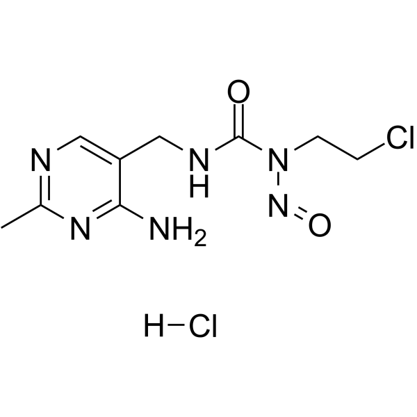 Nimustine hydrochloride Chemical Structure Nimustine hydrochloride(Synonyms: ACNU)
