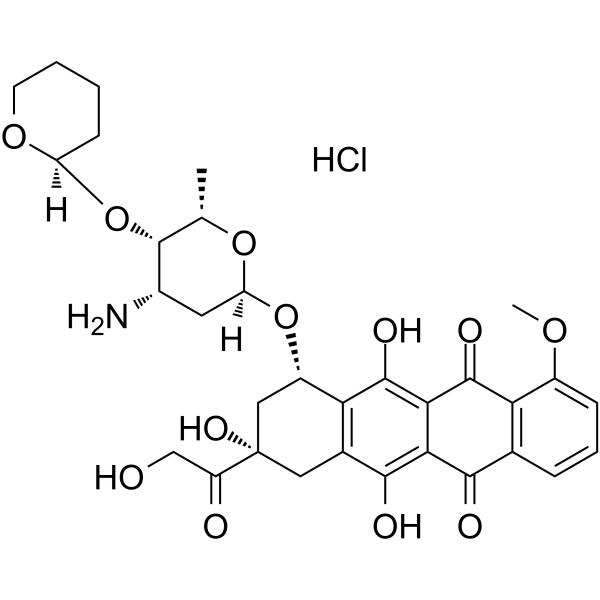 Pirarubicin Hydrochloride(Synonyms: 盐酸吡柔比星; THP Hydrochloride)