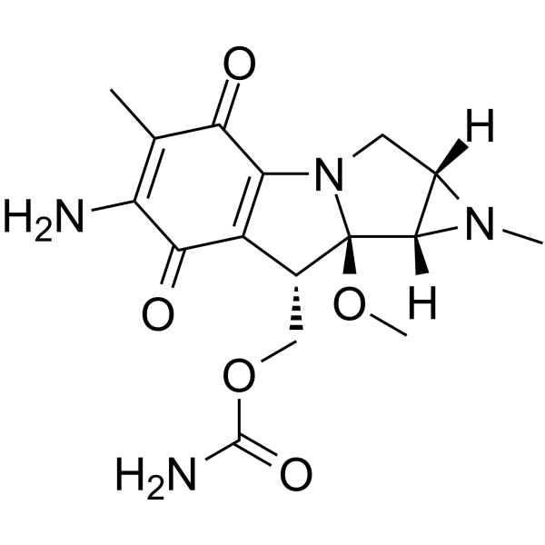 Porfiromycin(Synonyms: N-Methylmitomycin C;  NSC-56410;  U-14743)