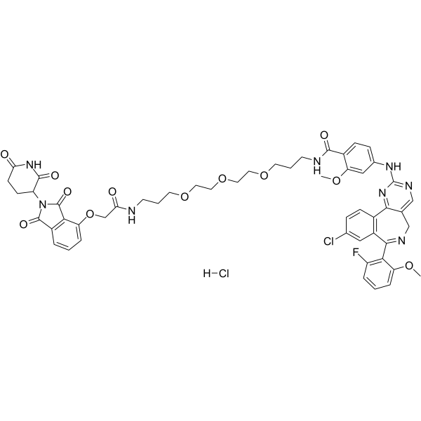 dAURK-4 hydrochloride Chemical Structure dAURK-4 hydrochloride