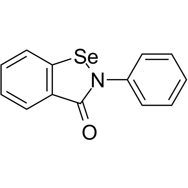 Ebselen(Synonyms: 依布硒; SPI-1005;  PZ-51;  CCG-39161)