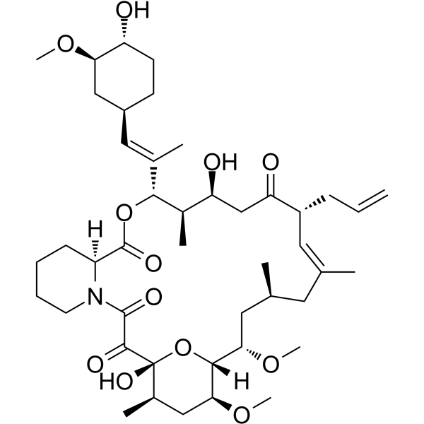 Tacrolimus Chemical Structure Tacrolimus(Synonyms: 他克莫司; FK506; Fujimycin; FR900506)