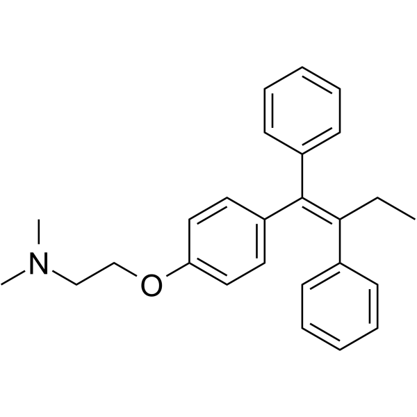 Tamoxifen(Synonyms: 他莫昔芬; ICI 47699;  (Z)-Tamoxifen;  trans-Tamoxifen)
