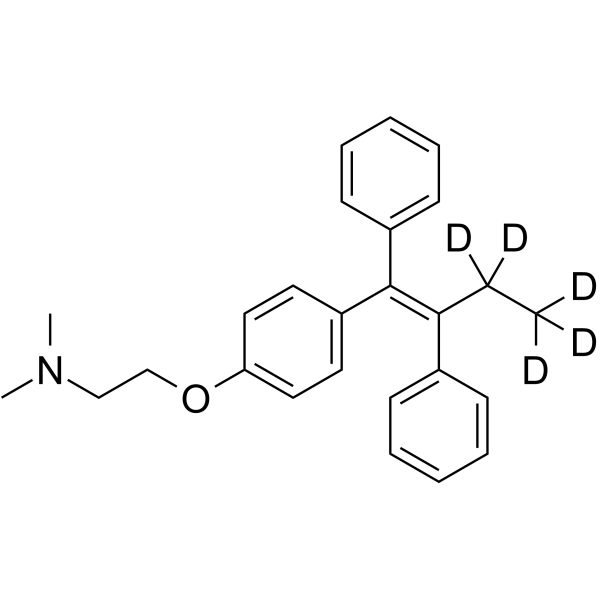 Tamoxifen-​d5(Synonyms: ICI 47699-​d5;  (Z)-Tamoxifen-​d5;  trans-Tamoxifen-​d5)