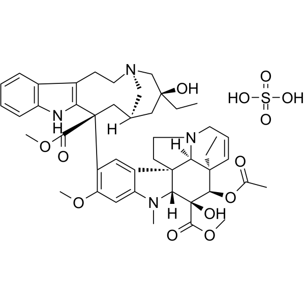 Vinblastine sulfate(Synonyms: 硫酸长春碱; Vincaleukoblastine sulfate salt)