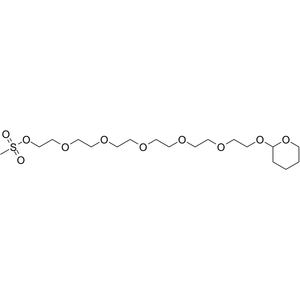 Ms-PEG6-THP Chemical Structure Ms-PEG6-THP