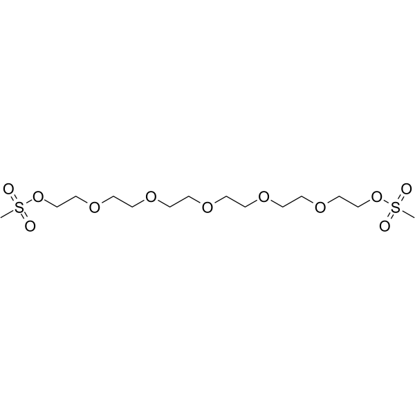 Ms-PEG6-Ms Chemical Structure Ms-PEG6-Ms