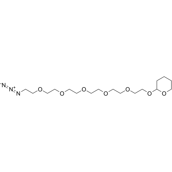 Azido-PEG6-THP Chemical Structure Azido-PEG6-THP
