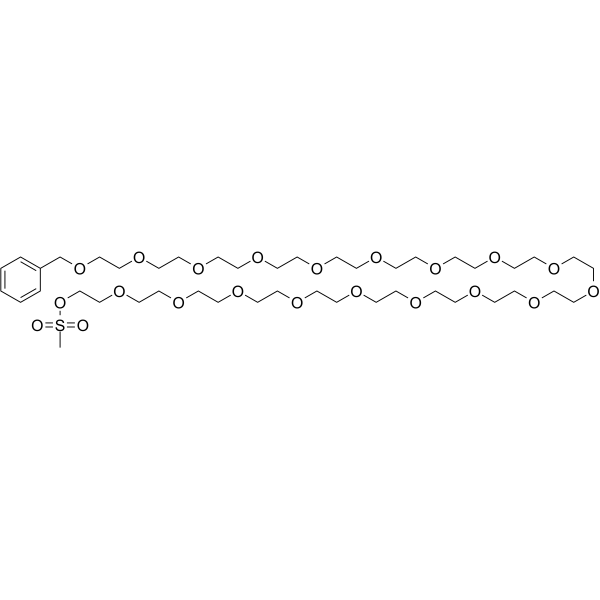 Benzyl-PEG18-MS Chemical Structure Benzyl-PEG18-MS