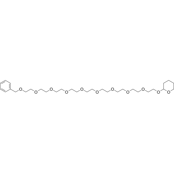 Benzyl-PEG9-THP Chemical Structure Benzyl-PEG9-THP
