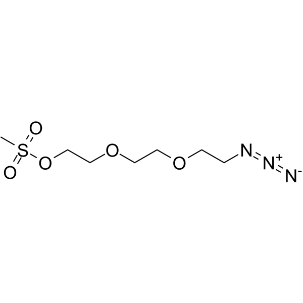 Azido-PEG3-MS Chemical Structure Azido-PEG3-MS
