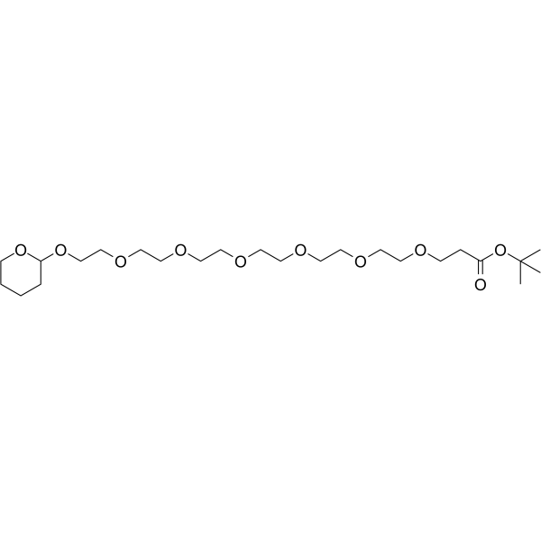 THP-PEG6-C2-Boc Chemical Structure THP-PEG6-C2-Boc