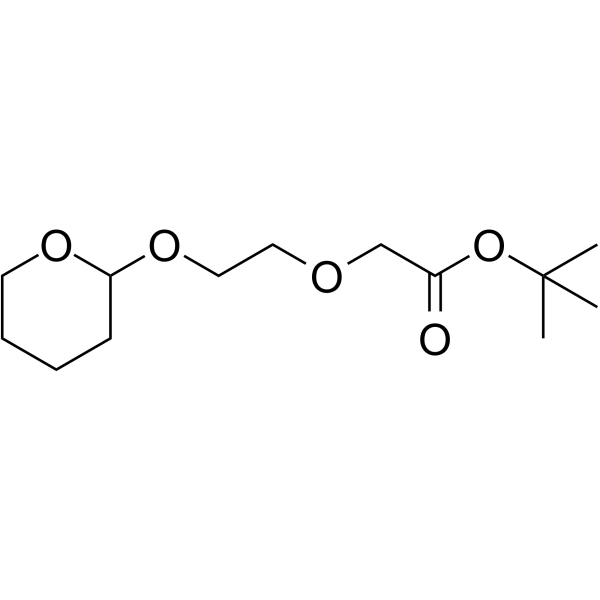 THP-PEG1-Boc Chemical Structure THP-PEG1-Boc
