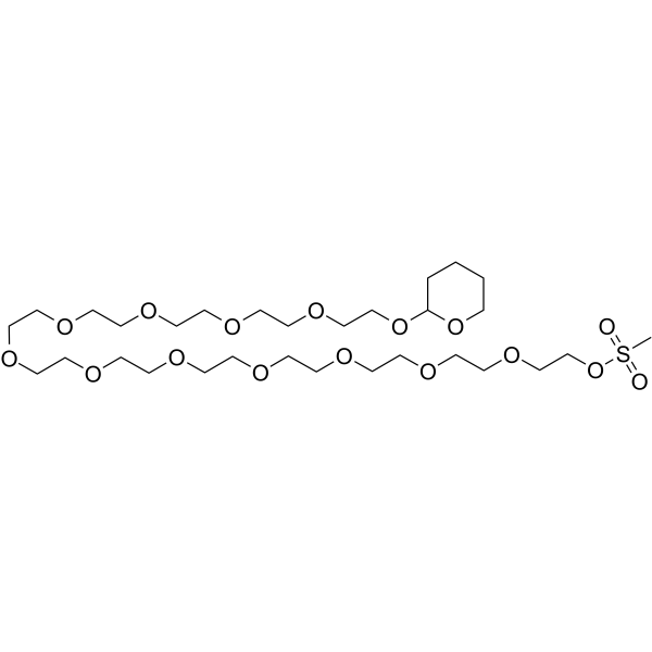 MS-PEG12-THP Chemical Structure MS-PEG12-THP
