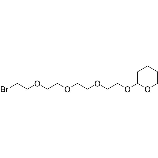 Br-PEG4-THP Chemical Structure Br-PEG4-THP