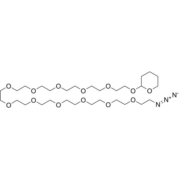 Azido-PEG12-THP Chemical Structure Azido-PEG12-THP