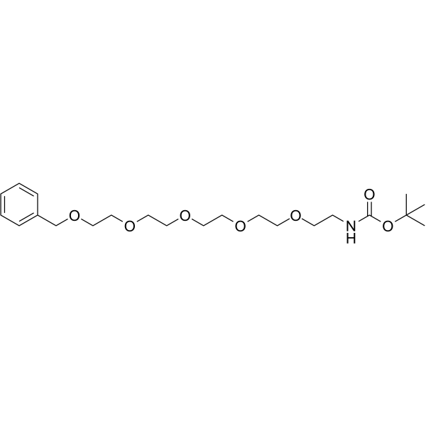 Benzyl-PEG5-NHBoc Chemical Structure Benzyl-PEG5-NHBoc