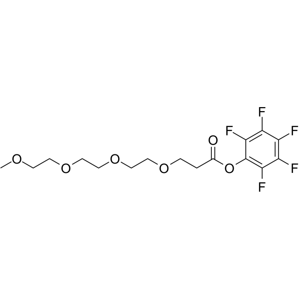 m-PEG4-PFP ester Chemical Structure m-PEG4-PFP ester