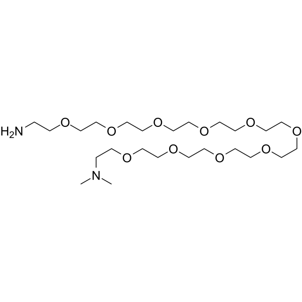 NH2-PEG10-C2-dimethylamino Chemical Structure NH2-PEG10-C2-dimethylamino