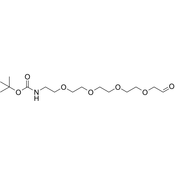 ALD-CH2-PEG4-NHBOC Chemical Structure ALD-CH2-PEG4-NHBOC