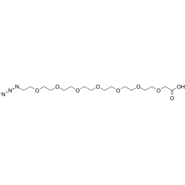 Azido-PEG7-CH2COOH Chemical Structure Azido-PEG7-CH2COOH