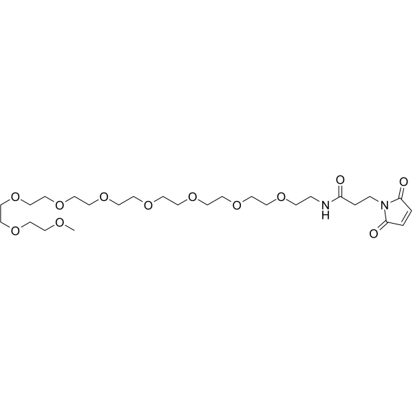 m-PEG9-Mal Chemical Structure m-PEG9-Mal