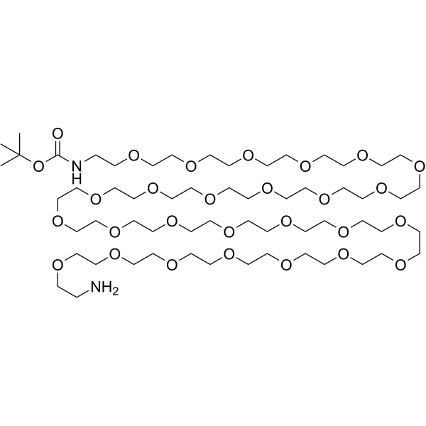 Boc-NH-PEG26-C2-NH2 Chemical Structure Boc-NH-PEG26-C2-NH2