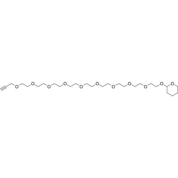 Propargyl-PEG9-THP Chemical Structure Propargyl-PEG9-THP