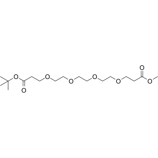 Boc-PEG4-methyl propionate Chemical Structure Boc-PEG4-methyl propionate