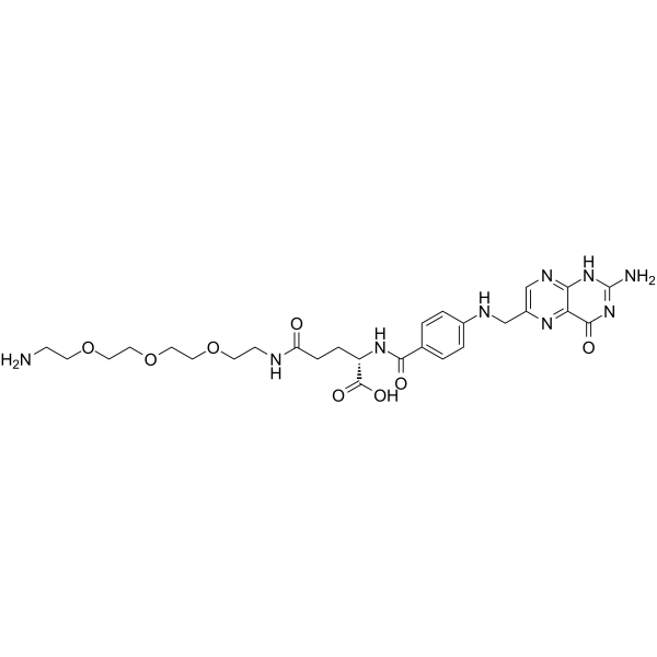 Folate-PEG3-amine Chemical Structure Folate-PEG3-amine