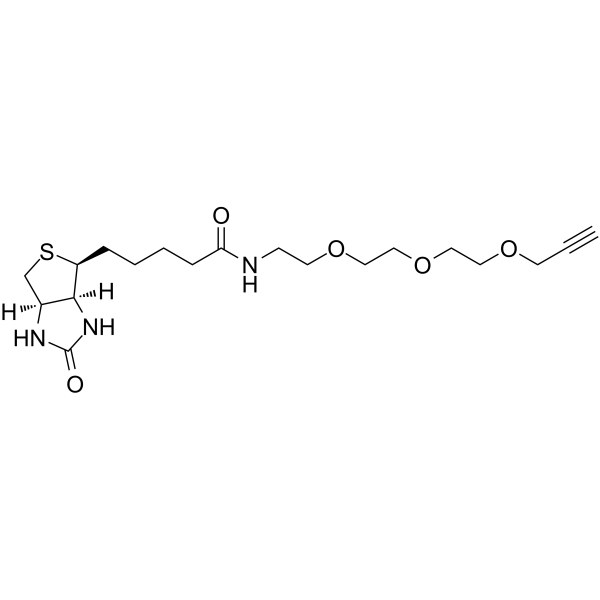 Biotin-PEG3-propargyl Chemical Structure Biotin-PEG3-propargyl