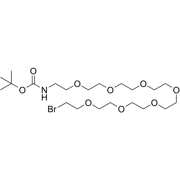Br-PEG7-NHBoc Chemical Structure Br-PEG7-NHBoc