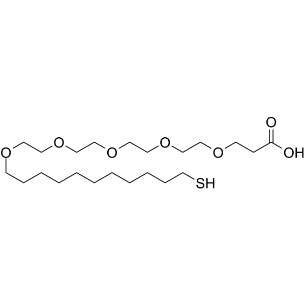Thiol-C9-PEG5-acid Chemical Structure Thiol-C9-PEG5-acid