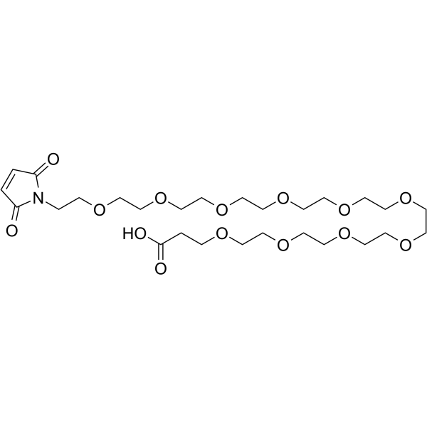 Mal-PEG10-acid Chemical Structure Mal-PEG10-acid