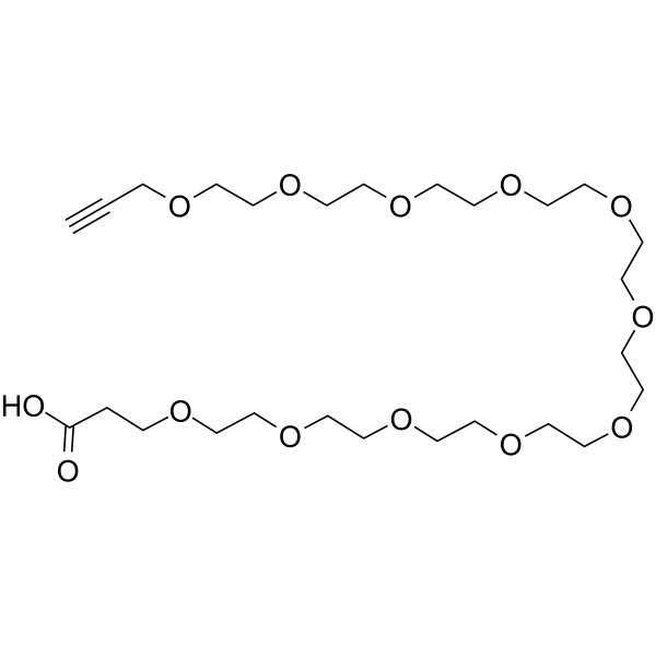 Propargyl-PEG11-acid Chemical Structure Propargyl-PEG11-acid