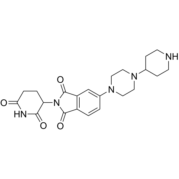 Thalidomide-Piperazine-Piperidine Chemical Structure Thalidomide-Piperazine-Piperidine
