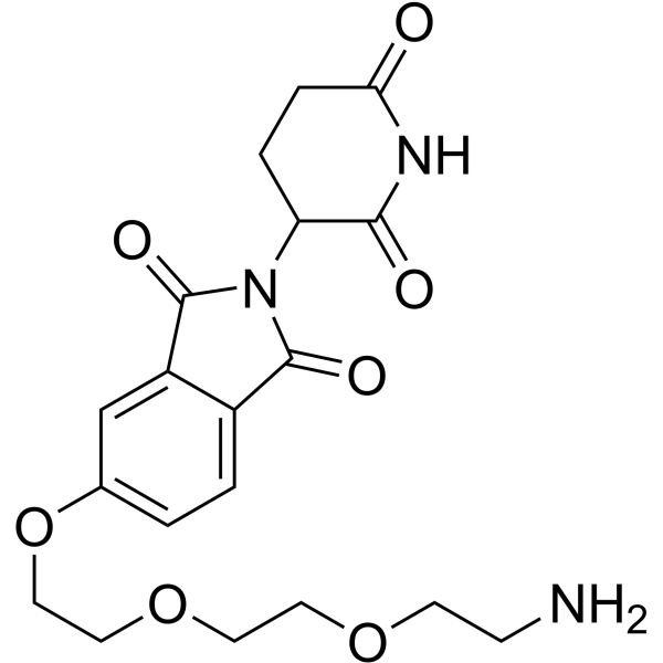 Thalidomide-5-PEG3-NH2 Chemical Structure Thalidomide-5-PEG3-NH2