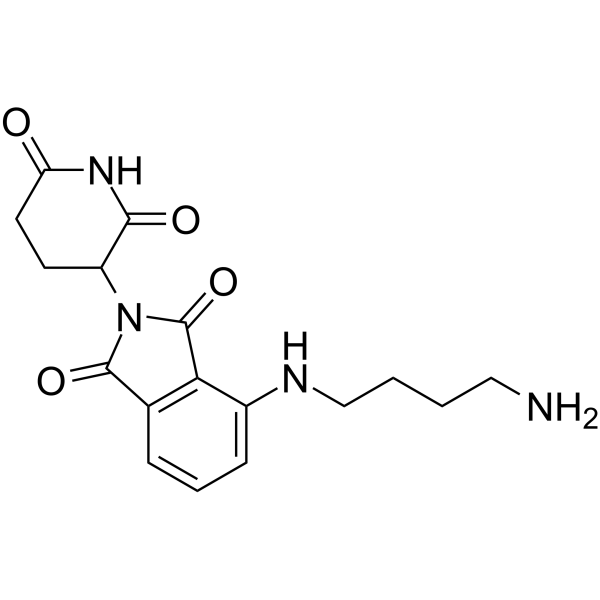 Pomalidomide-C4-NH2 Chemical Structure Pomalidomide-C4-NH2