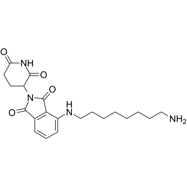 Thalidomide-NH-C8-NH2 Chemical Structure Thalidomide-NH-C8-NH2