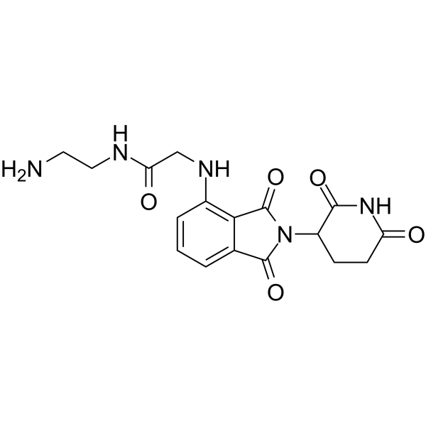 Thalidomide-NH-amido-C2-NH2 Chemical Structure Thalidomide-NH-amido-C2-NH2