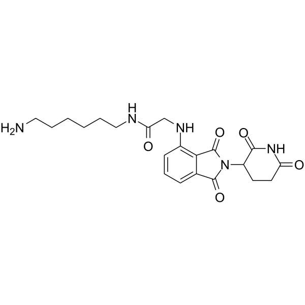 Thalidomide-NH-amido-C6-NH2 Chemical Structure Thalidomide-NH-amido-C6-NH2