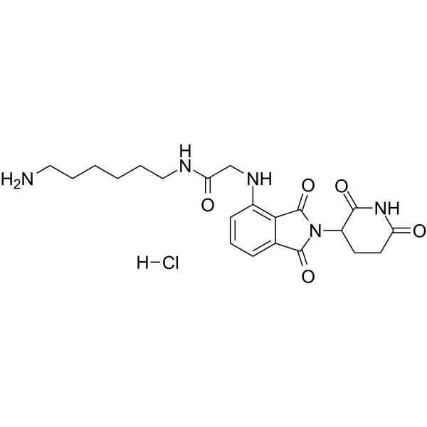 Thalidomide-NH-amido-C6-NH2 hydrochloride Chemical Structure Thalidomide-NH-amido-C6-NH2 hydrochloride