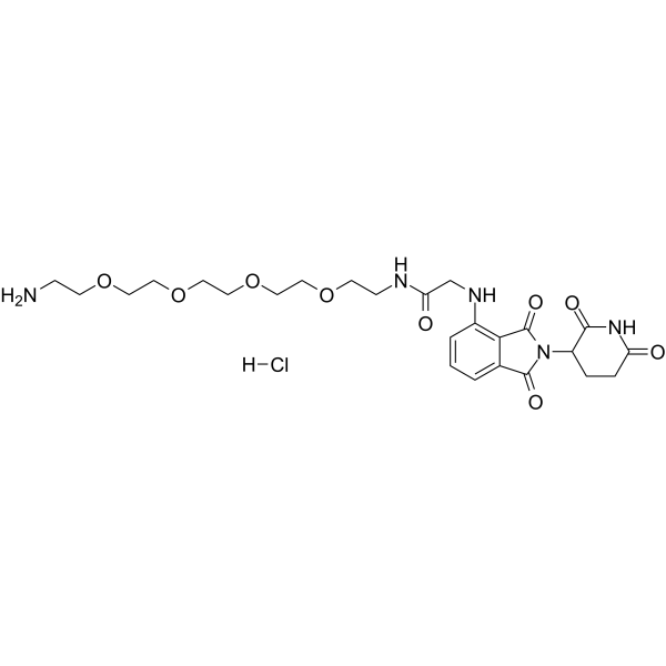 Thalidomide-NH-amido-PEG4-C2-NH2 hydrochloride
