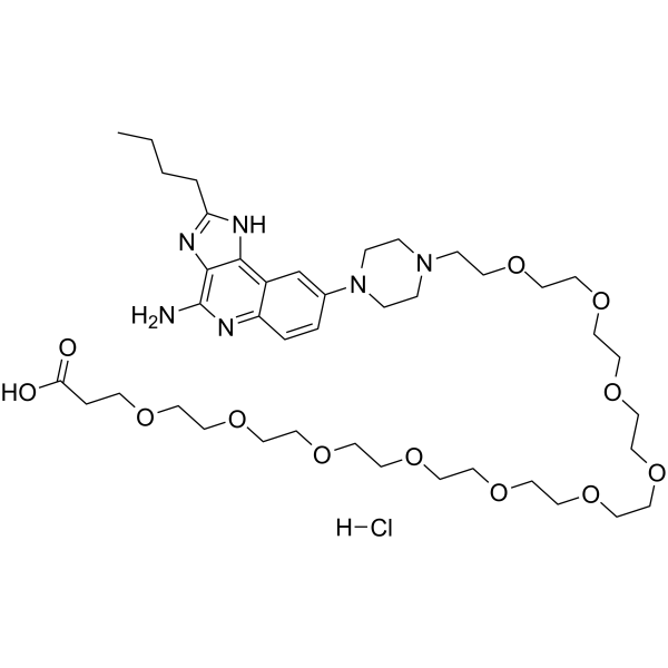 TLR7/8 agonist 4 hydroxy-PEG10-acid hydrochloride
