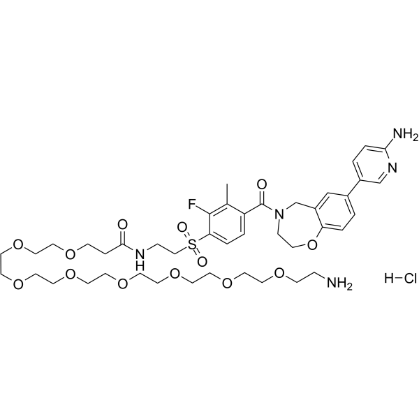 XL388-C2-amide-PEG9-NH2 hydrochloride