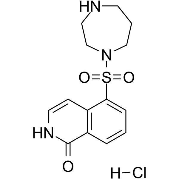 Hydroxyfasudil hydrochloride(Synonyms: 羟基法舒地尔盐酸盐; HA-1100 hydrochloride;  HA 1100 hydrochloride;  HA1100 hydrochloride)